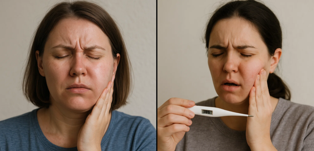 dental abscess is a condition in which toothache with swelling and fever comes